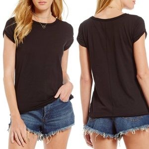 We The Free Clare Tee Free People Black Shirt M